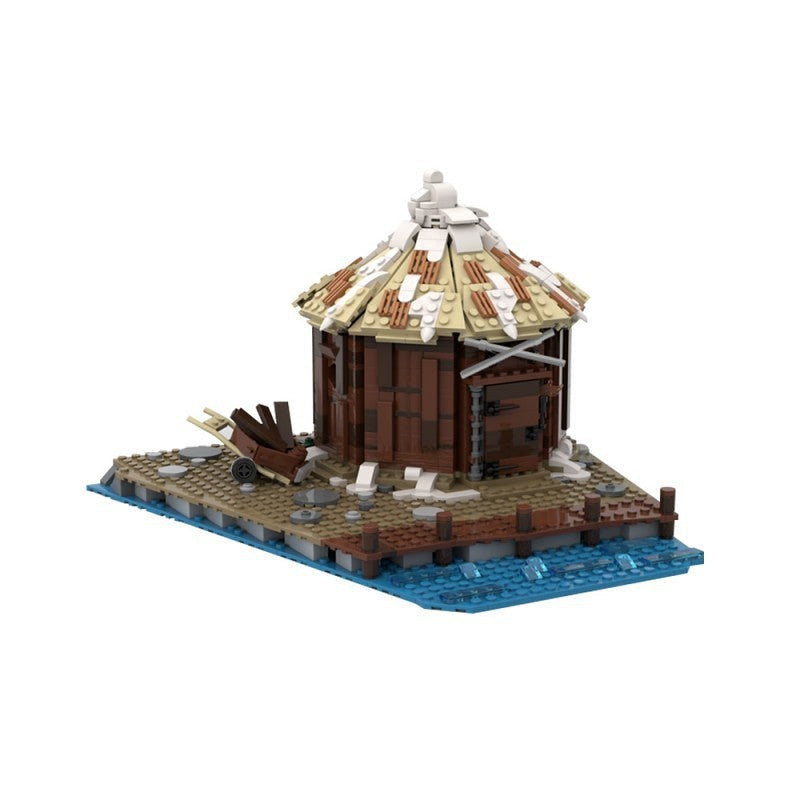 Storage Hut MOC Viking Village Expansion Building Kit - 5