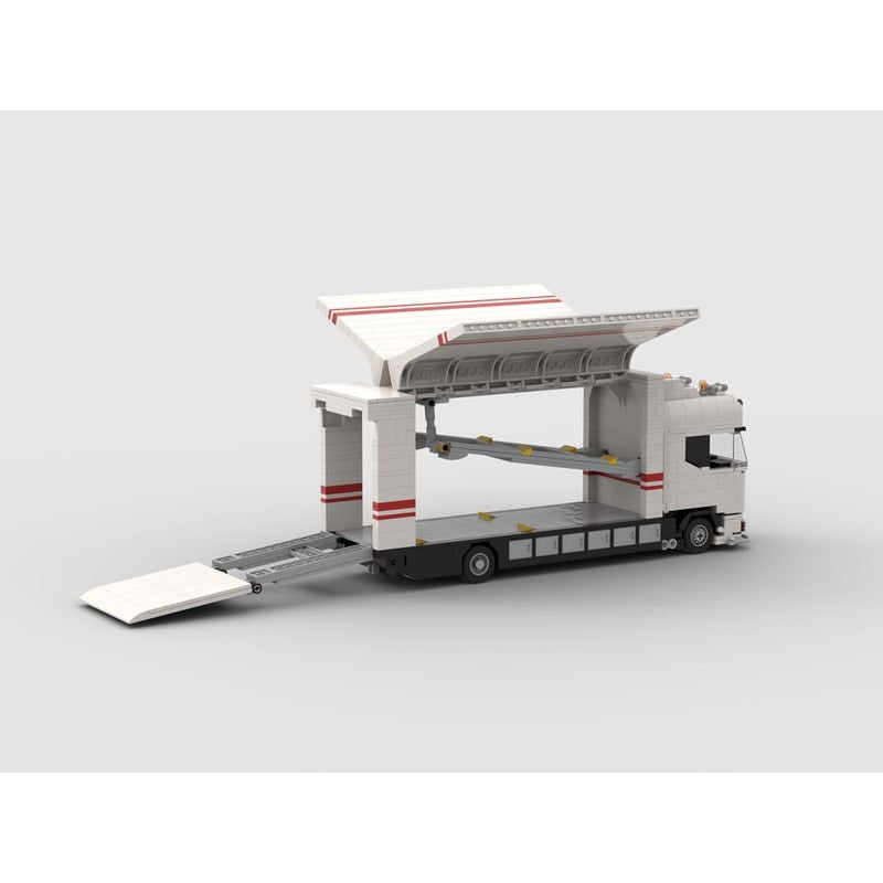 Streamline R730 Car Transporter MOC Building Kit | Cargo Truck Model - 4