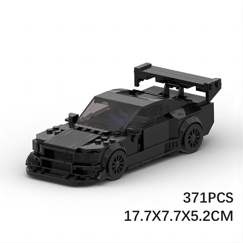 Street Racing Skyline R34 Tuner Car Building Kit | LEGO-Compatible MOC - 8