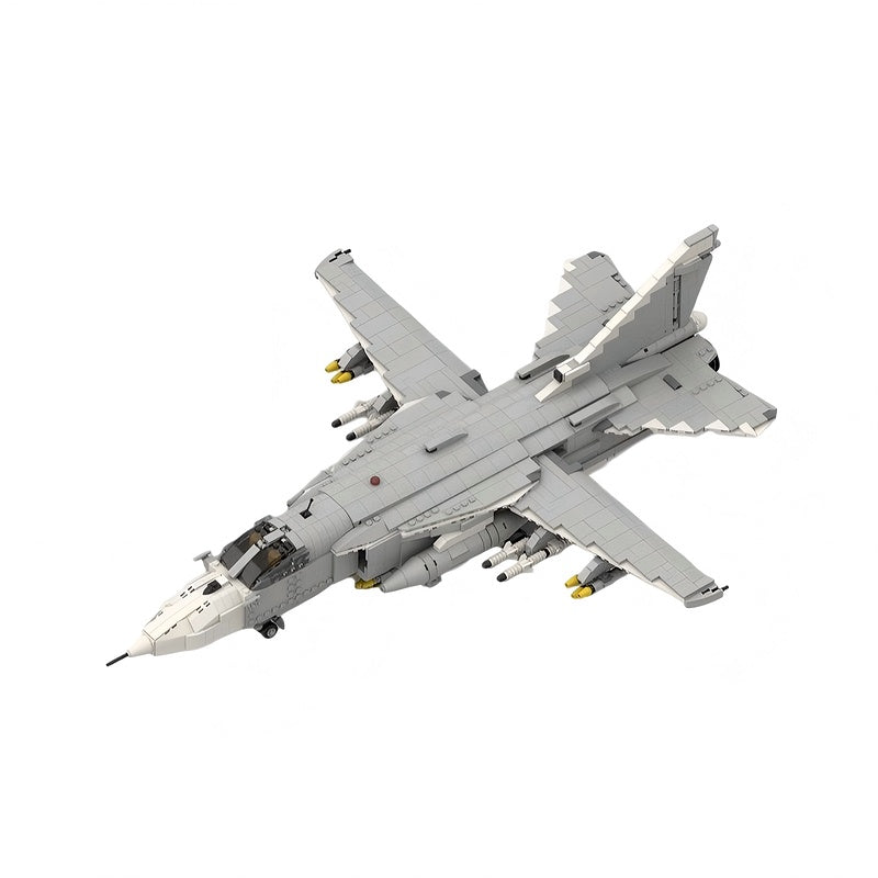 Su-24 Fighter Jet MOC Building Kit | 1:34 Scale Aircraft Model - 2