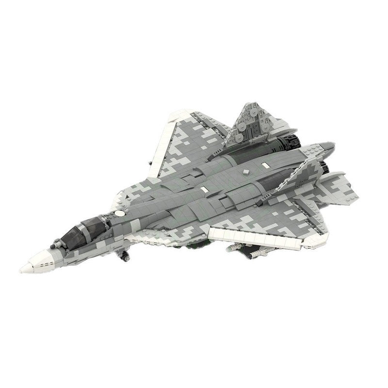 SU-57 Stealth Fighter MOC Building Kit - 1:35 Scale Advanced Aviation Model - 2