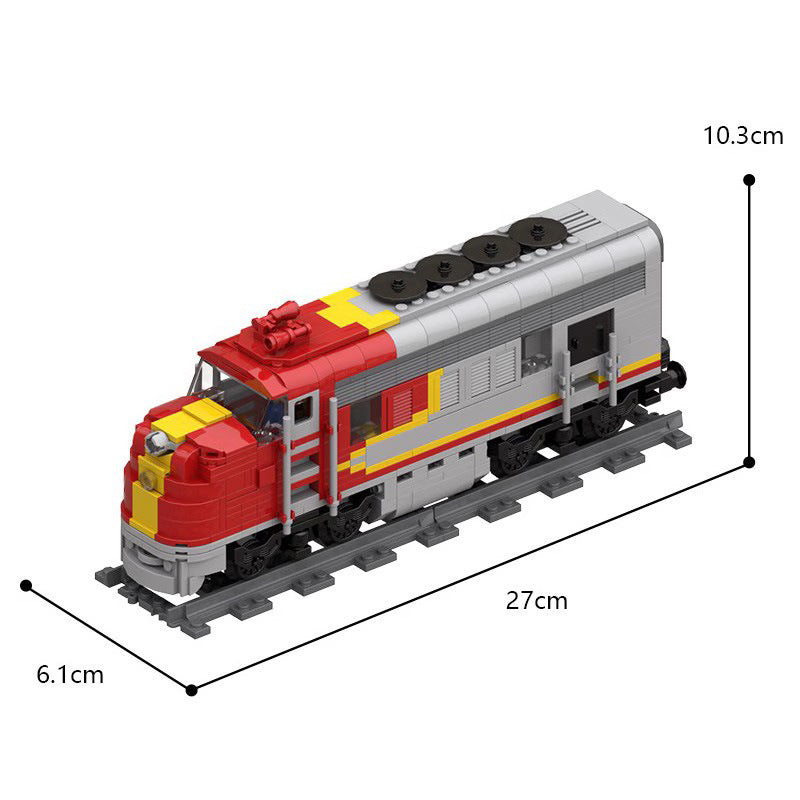 Super Chief RC Train Building Kit | MOC-54251 - 6