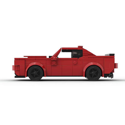 Supercharged Demon V8 Muscle Car Building Kit | LEGO-Compatible MOC - 2