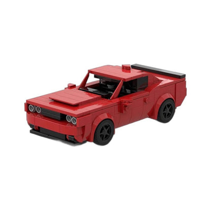 Supercharged Demon V8 Muscle Car Building Kit | LEGO-Compatible MOC - 5