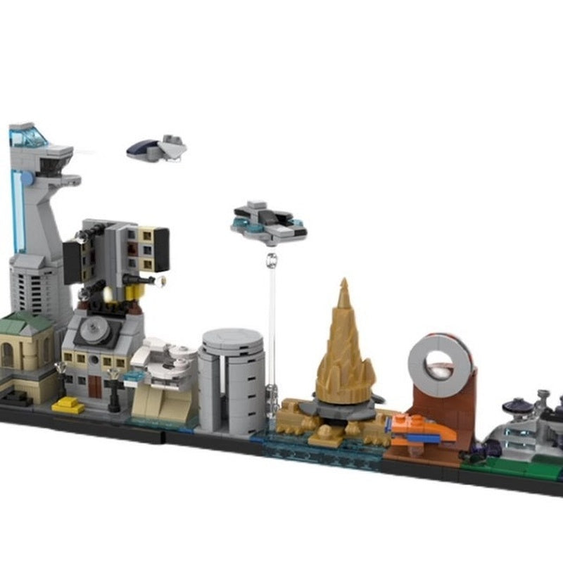 Superhero Alliance City Skyline Architecture Building Kit | Compatible MOC - 1
