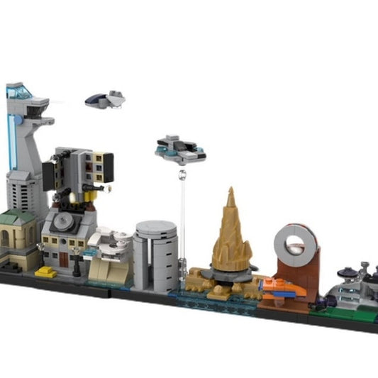 Superhero Alliance City Skyline Architecture Building Kit | LEGO-Compatible MOC - 1