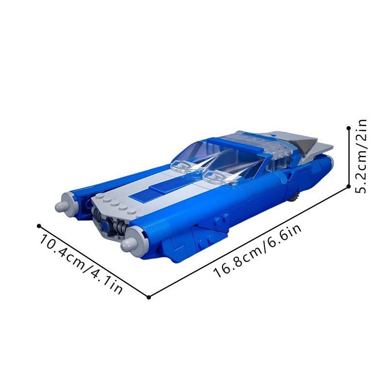 Superhero Flying Car MOC Building Kit | Futuristic Adventure Vehicle - 7