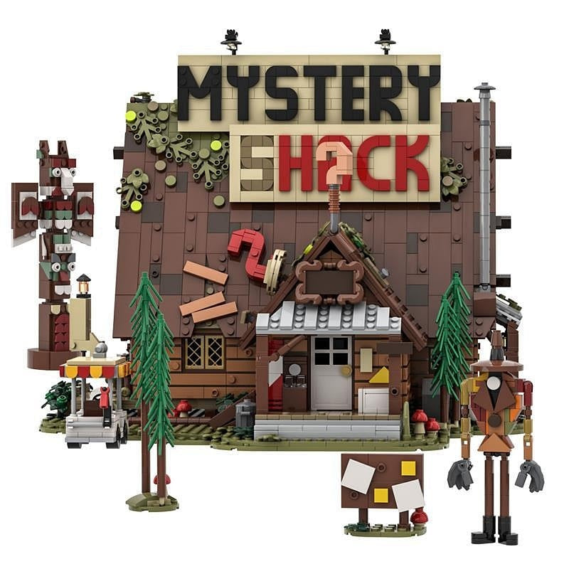 Supernatural Mystery Forest Cabin MOC Building Kit | Haunted Diorama - 4