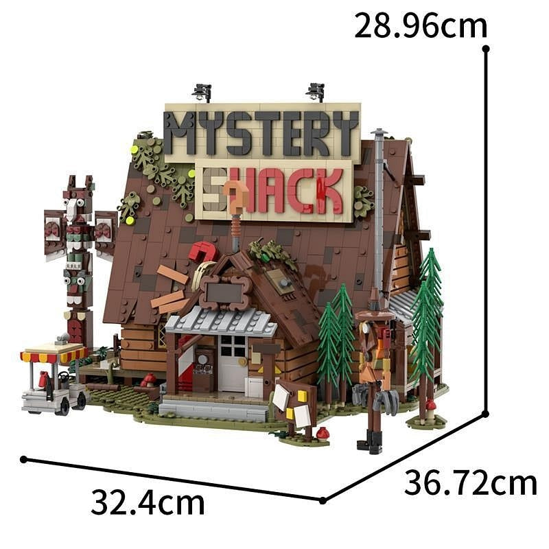 Supernatural Mystery Forest Cabin MOC Building Kit | Haunted Diorama - 5