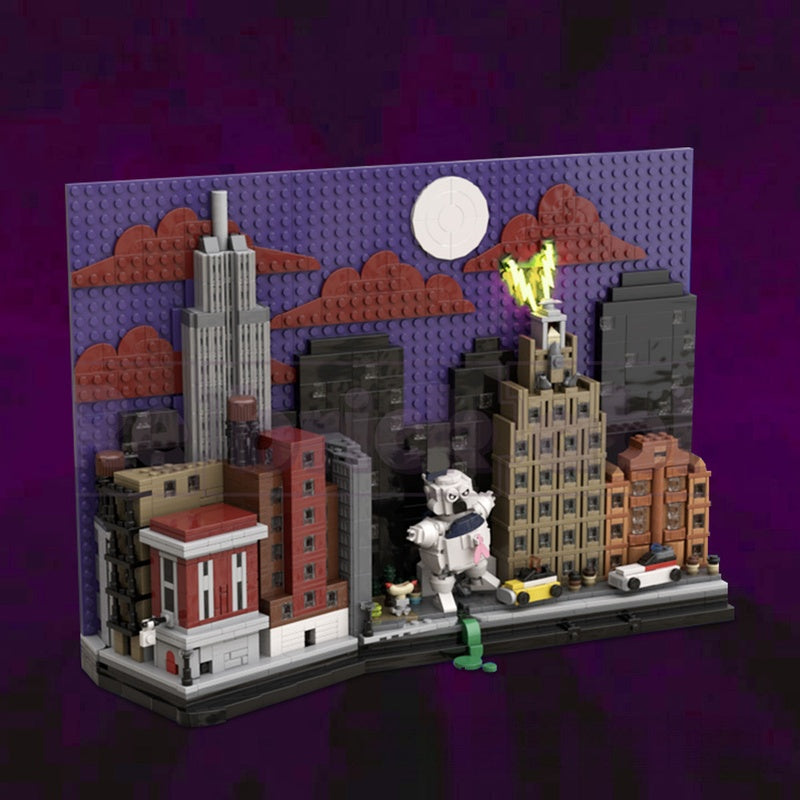 Supernatural NYC Skyline Haunted City Diorama Building Kit | LEGO-Compatible MOC - 2