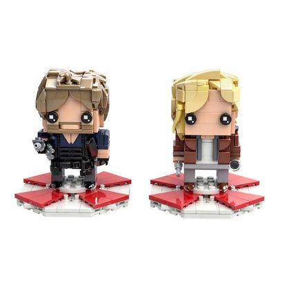 Survival Duo Cube Character MOC Building Kit | Horror Figure Models - 1