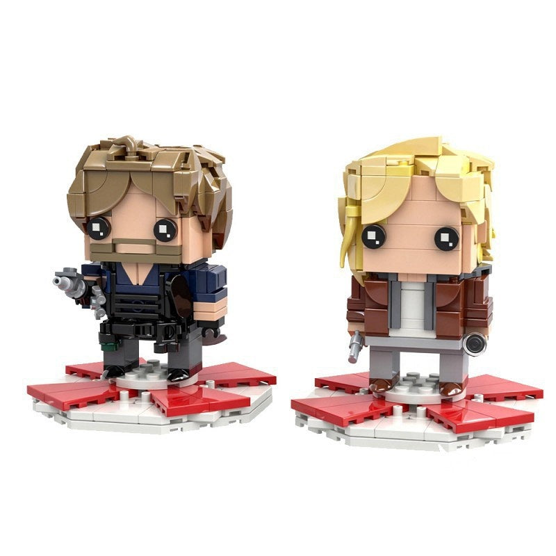 Survival Duo Cube Character MOC Building Kit | Horror Figure Models - 2