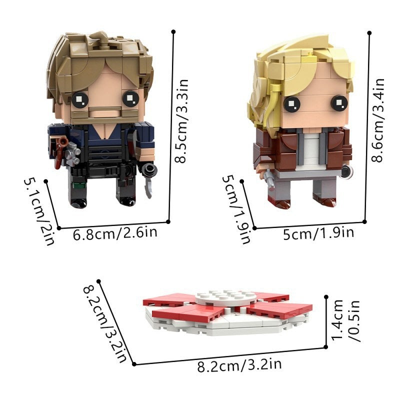 Survival Duo Cube Character MOC Building Kit | Horror Figure Models - 5
