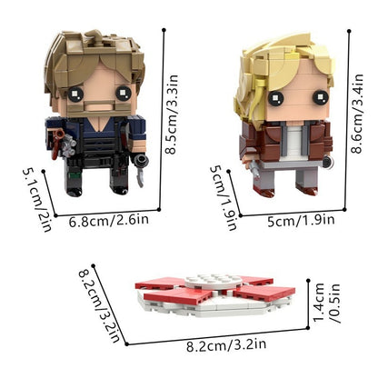 Survival Duo Cube Character MOC Building Kit | Horror Figure Models - 5