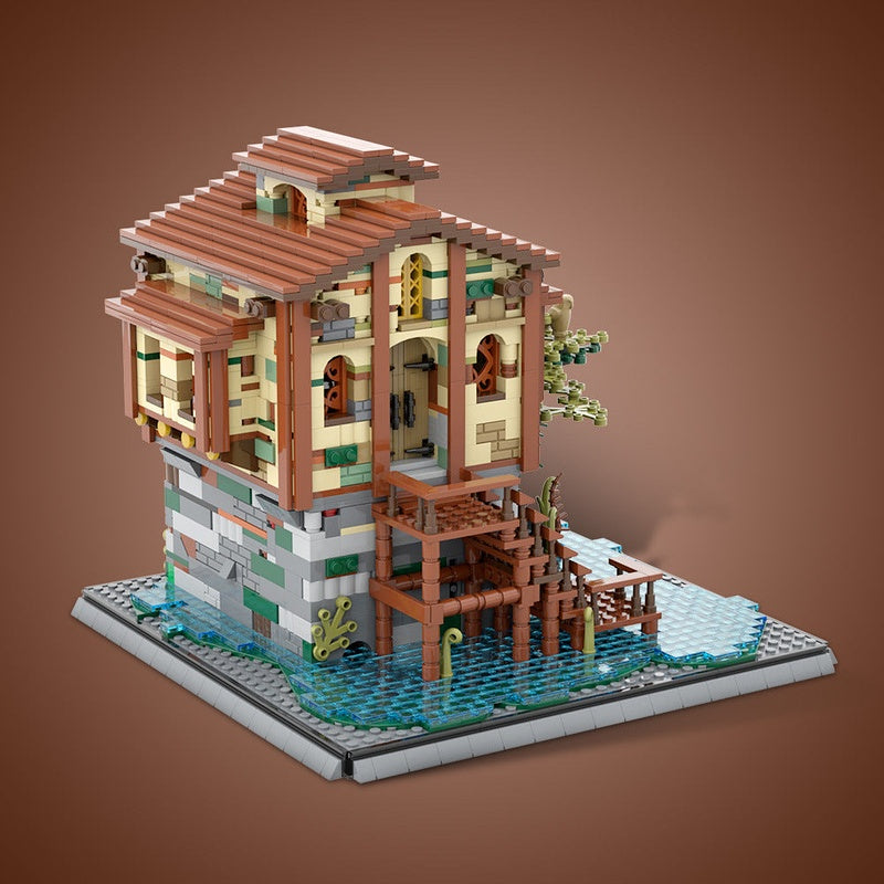 Swamp Hideout MOC Building Kit | Fantasy Woodland Shelter Model - 3