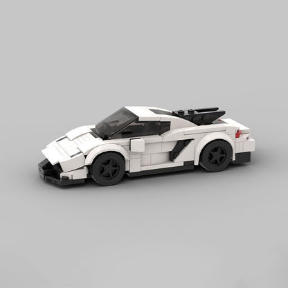 Swedish Extreme Velocity Hypercar Building Kit | LEGO-Compatible MOC - 4