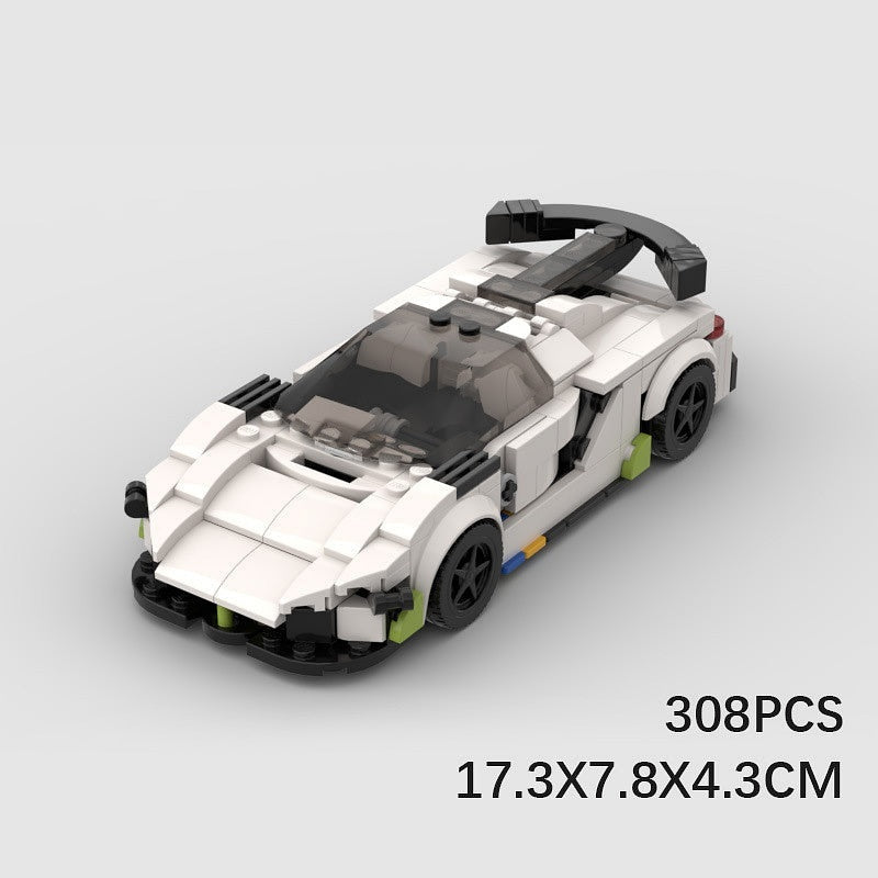 Swedish Hypercar Dihedral Doors MOC Building Kit | Supercar Vehicle Model - 2