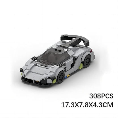 Swedish Hypercar Dihedral Doors MOC Building Kit | Supercar Vehicle Model - 3