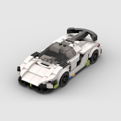 Swedish Hypercar Dihedral Doors MOC Building Kit | Supercar Vehicle Model - 4