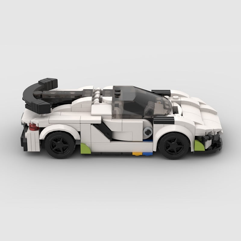 Swedish Hypercar Dihedral Doors MOC Building Kit | Supercar Vehicle Model - 5