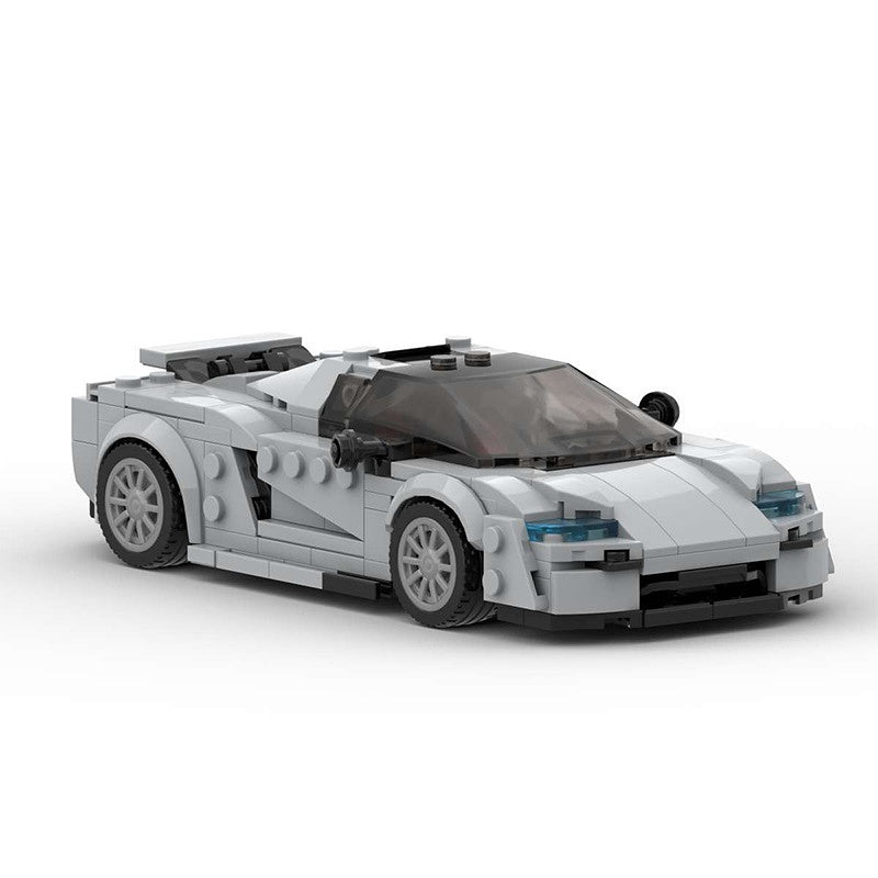 Swedish Hypercar Tail-Fin Liftable Building Kit | LEGO-Compatible MOC - 3