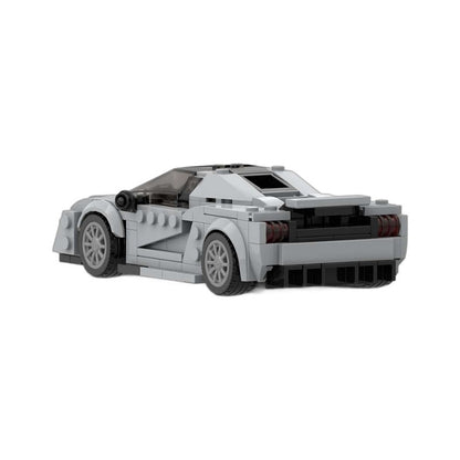 Swedish Hypercar Tail-Fin Liftable Building Kit | LEGO-Compatible MOC - 5