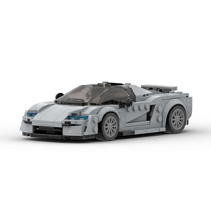 Swedish Hypercar Tail-Fin MOC Building Kit | Liftable Vehicle Model - 2