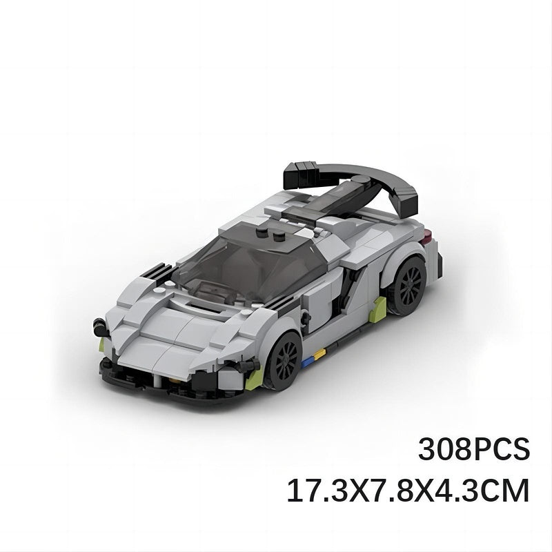 Swedish Hypercar with Dihedral Doors Building Kit | LEGO-Compatible MOC - 2