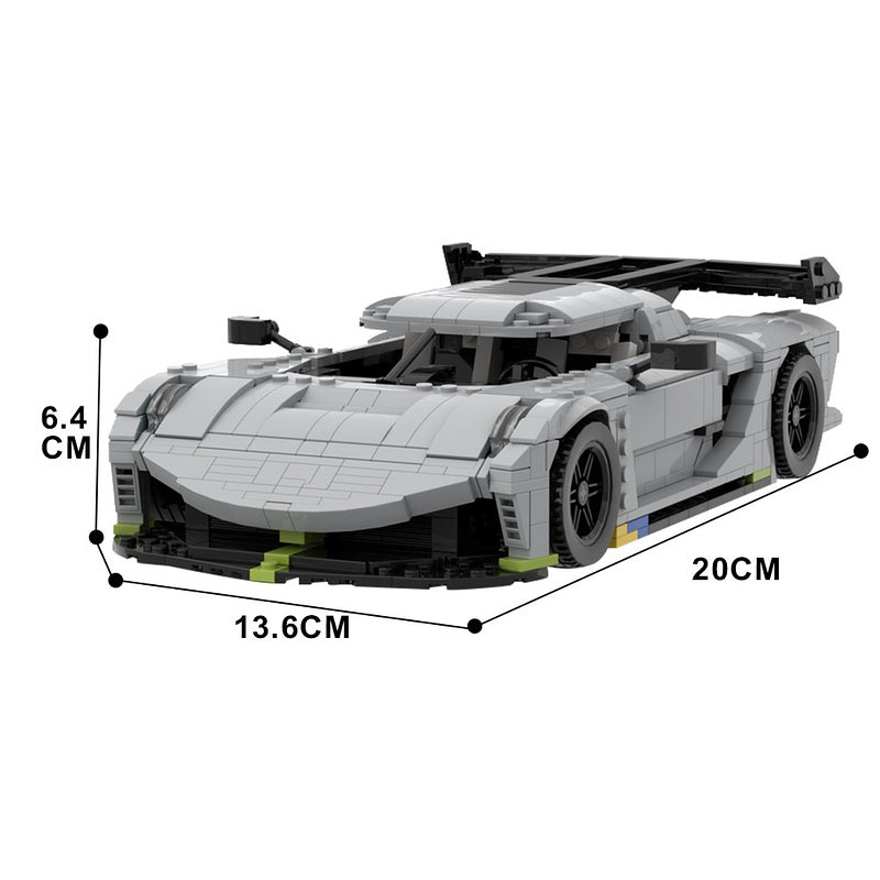 Swedish Jesko Hypercar Building Kit | Compatible MOC - 4