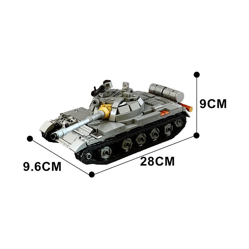 T-55A Medium Tank MOC Building Kit | Military Armored Vehicle Model Set - 4
