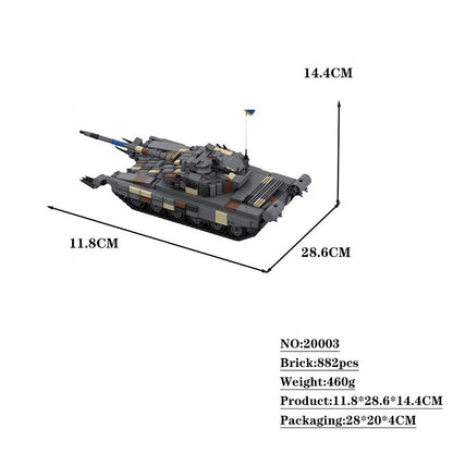 T-72AV Ukraine Tank Building Kit | Modern Battle Tank Model - 4