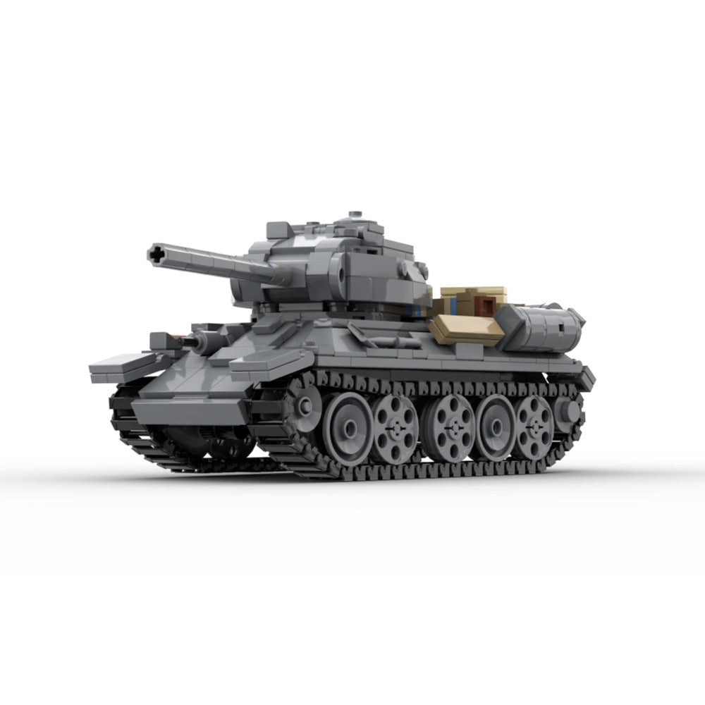 T34/85 Soviet Medium Tank Building Kit | LEGO-Compatible MOC - 1