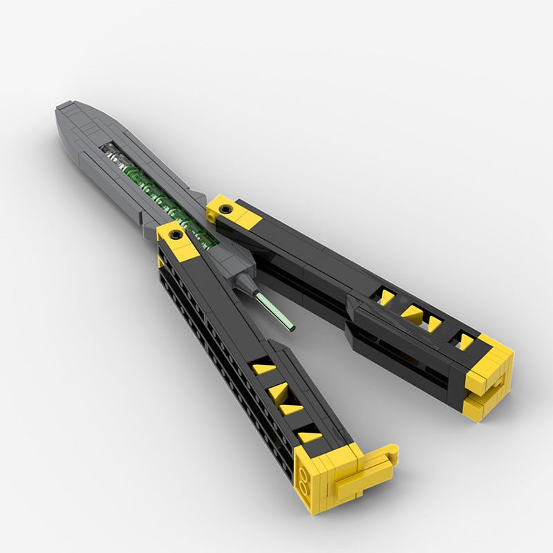 Tactical Butterfly Knife MOC | Precision Mechanical Desk Display Building Kit - 1
