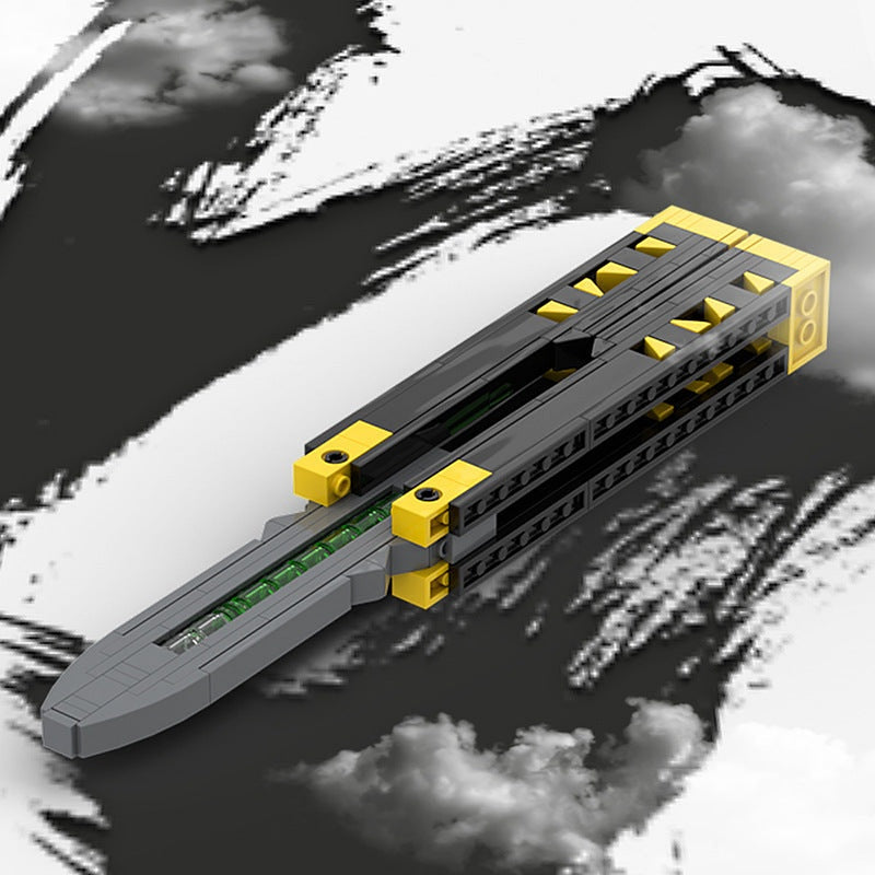 Tactical Butterfly Knife MOC | Precision Mechanical Desk Display Building Kit - 2