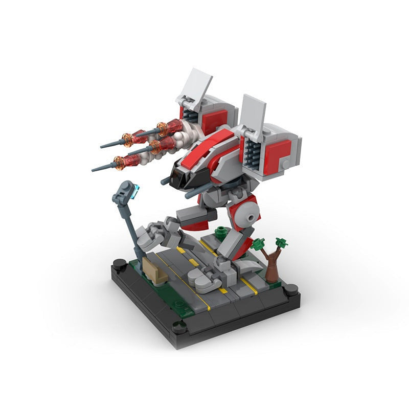 Tactical Combat Mech C1 MOC Building Kit Futuristic Mecha Model - 3