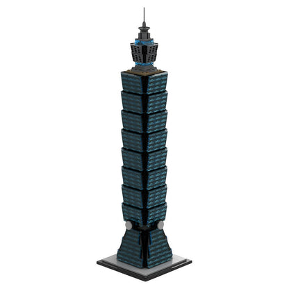 Taipei 101 Skyscraper Architecture MOC Building Kit - 2