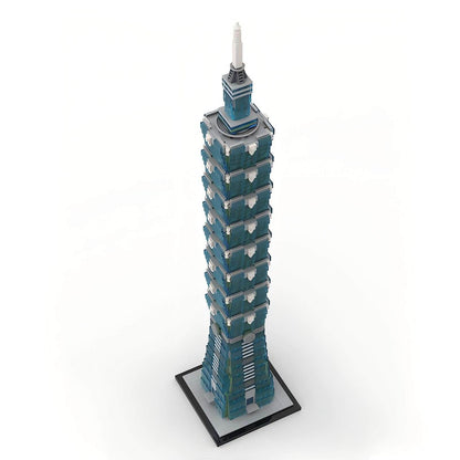 Taipei 101 Skyscraper Building Kit | 1:800 scale LEGO-Compatible MOC - 2