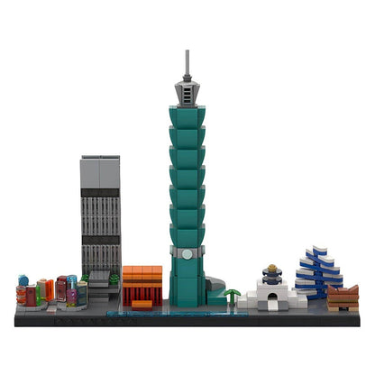 Taipei Skyline Building Kit | Taiwan Architecture LEGO-Compatible MOC - 1