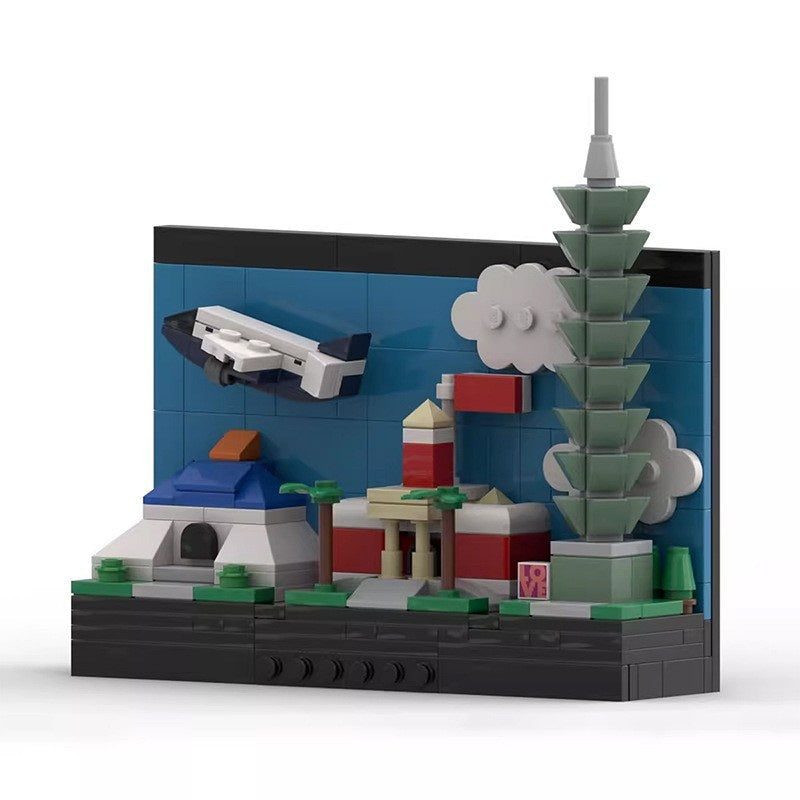 Taiwan Postcard Skyline Building Kit | LEGO-Compatible MOC - 1