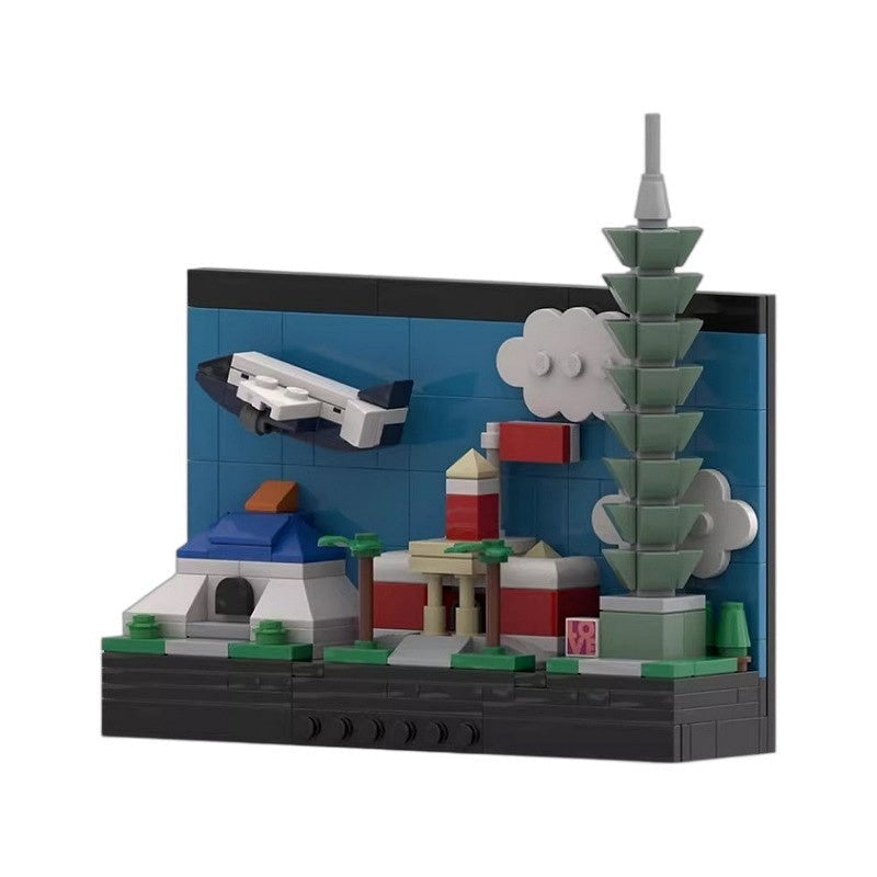 Taiwan Postcard Skyline MOC Building Kit | Asian City Architecture Model - 5