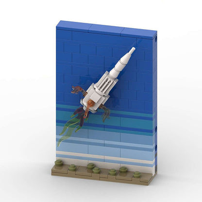 Tales of the N1 MOC Rocket Launch Space Diorama Building Kit - 6