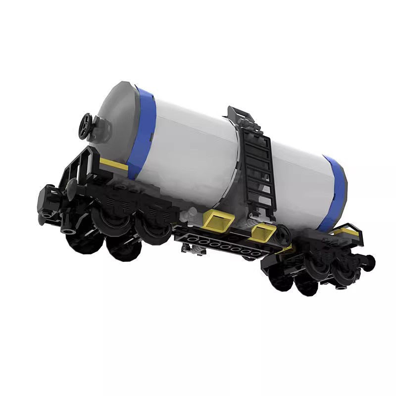 Tanker Wagon MOC Freight Train Building Kit | Rail Cargo Car Model Set - 3