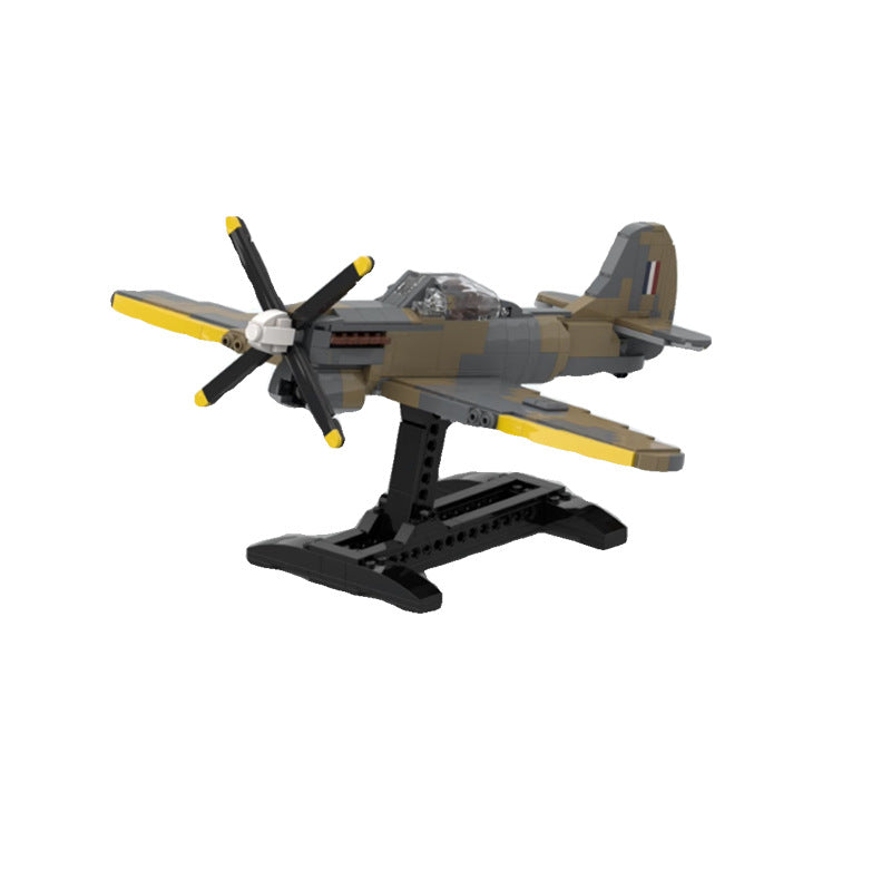 Tempest mk. V Fighter Aircraft Building Kit | LEGO-Compatible MOC - 1