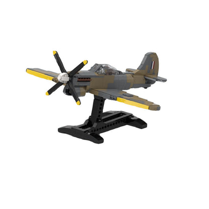 Tempest mk. V Fighter Aircraft Building Kit | LEGO-Compatible MOC - 1