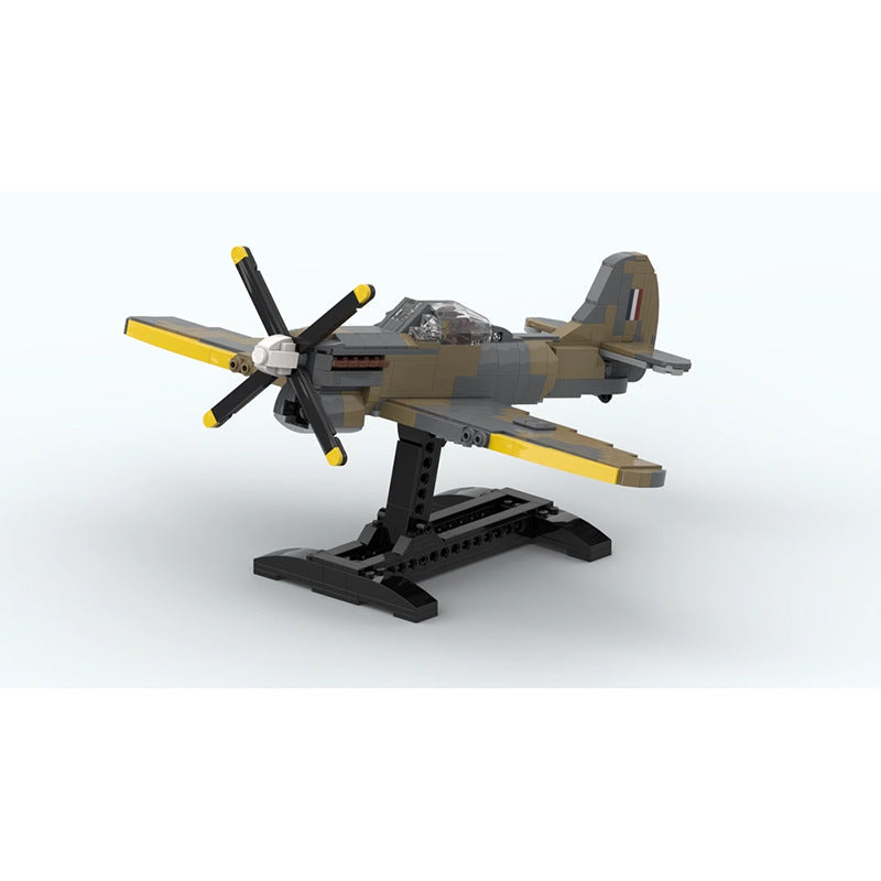 Tempest mk. V Fighter Aircraft Building Kit | LEGO-Compatible MOC - 4