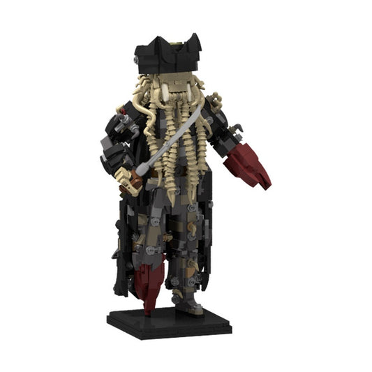 Tentacled Pirate Captain Fantasy Figure MOC Building Kit - 1