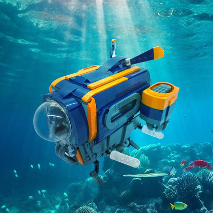 The Blue Fox Spaceship MOC Building Kit | Futuristic Spacecraft - 2