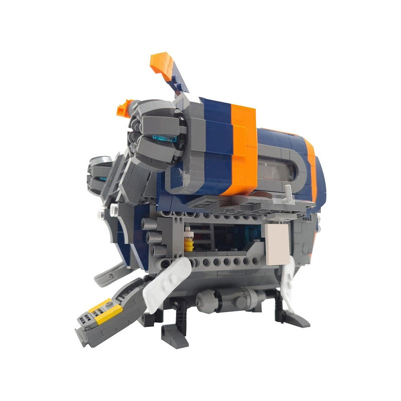 The Blue Fox Spaceship MOC Building Kit | Futuristic Spacecraft - 5