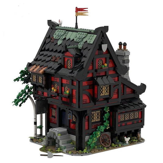 The Crusader's Inn MOC Building Kit | Medieval Viking House Architecture - 1
