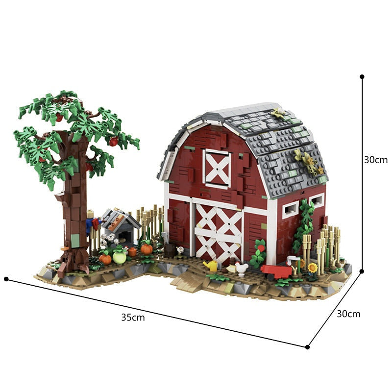 The Farm MOC Building Kit | Rustic Countryside Architecture Model - 4